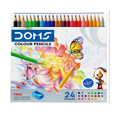 الوان doms خشب 24 لون طويل رقم 3446