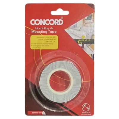 تيب لاصق وجهين فلين CONCORD CCM 24*1