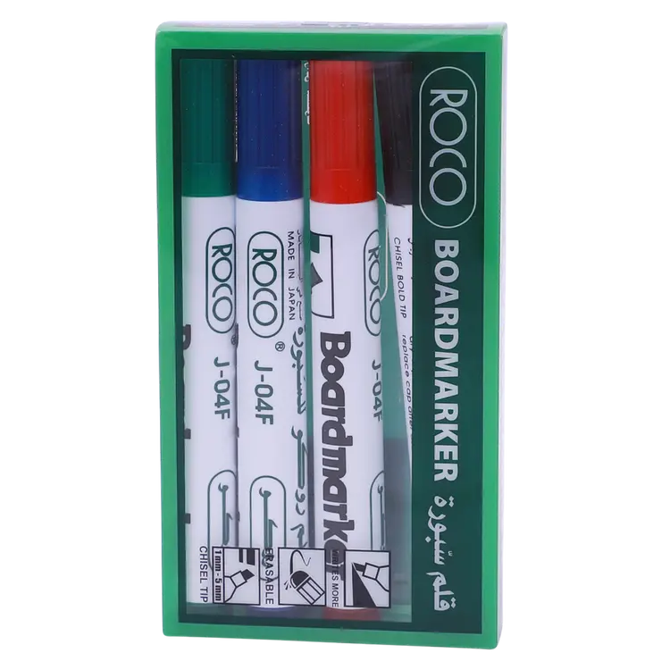 روكو ماركر سبورة بيضاء 4لون