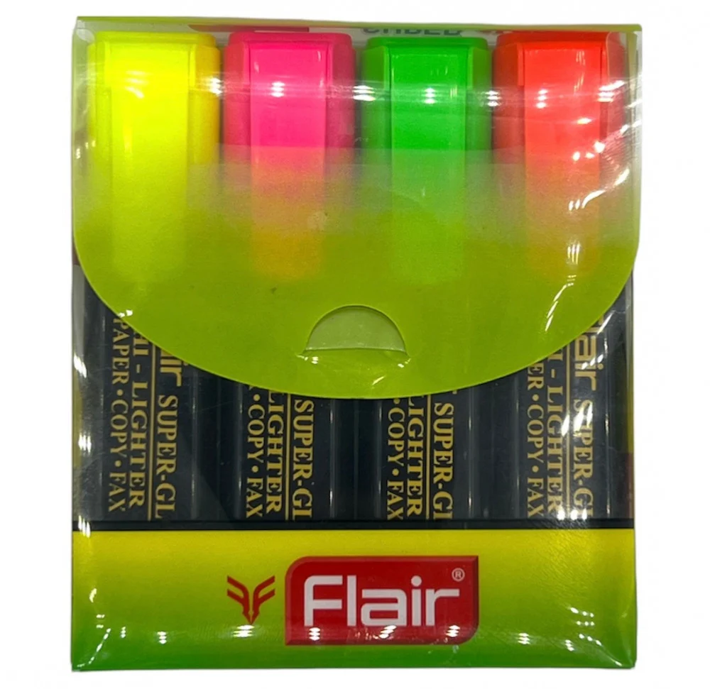 طقم اقلام تظليل مظهر  4 الوان 