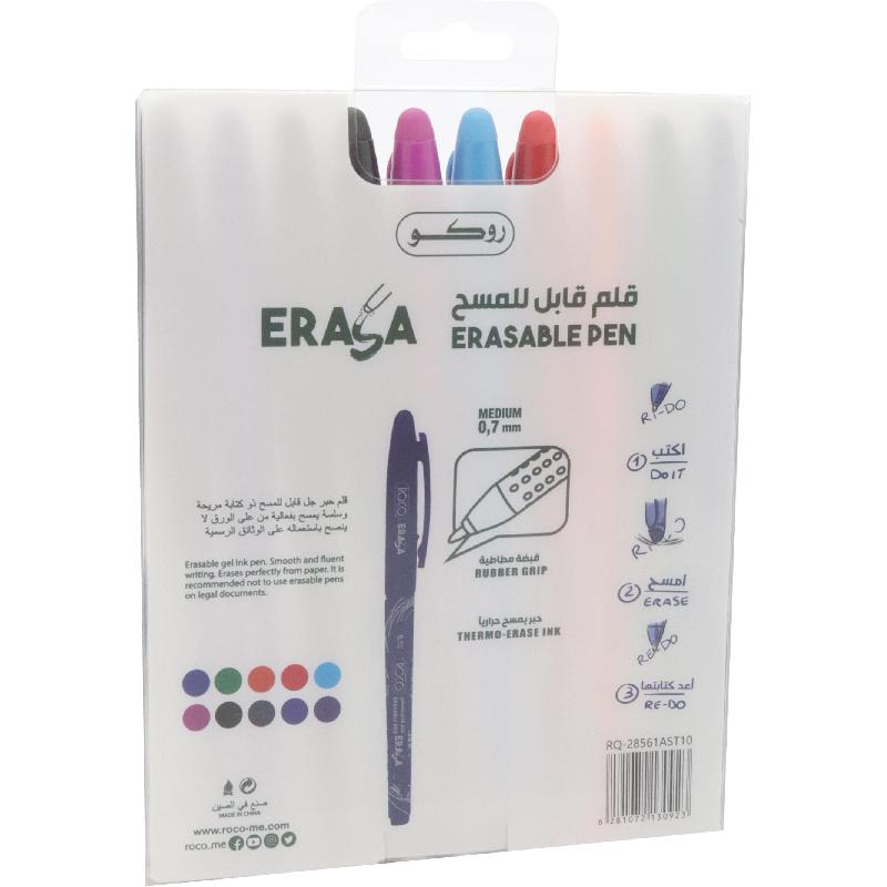 روكو قلم قابل للمحو 10 لون 