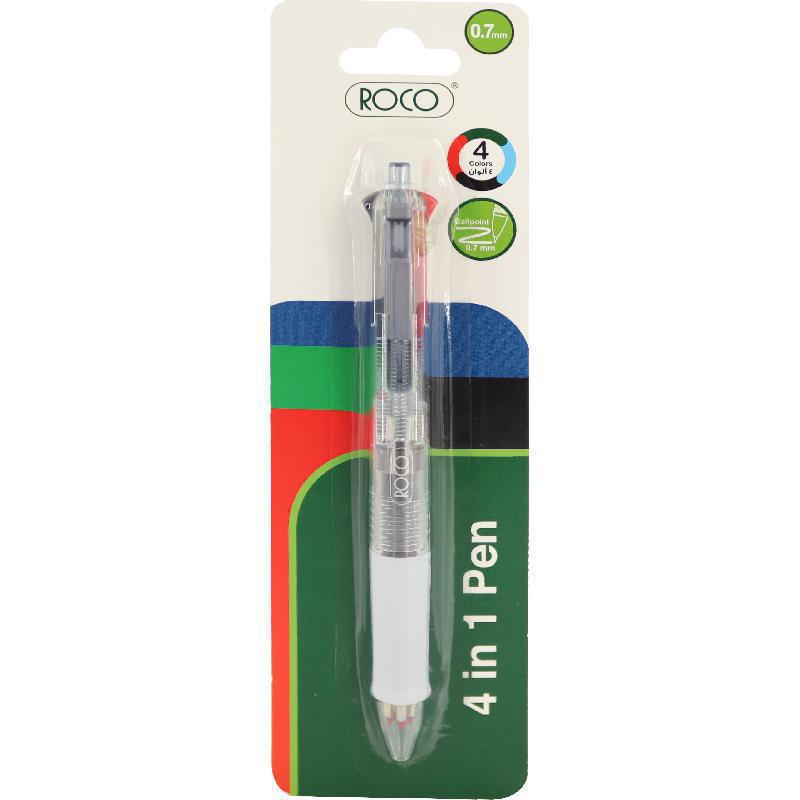 روكو 4 في 1 قلم حبر جل رقم : SHABP803R4CLR