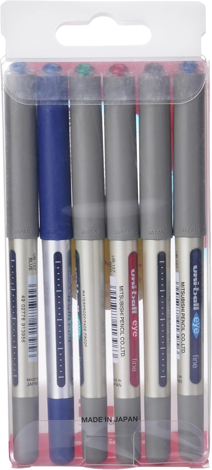 طقم أقلام 5+1 مجاناً  حبر ‎يوني بول