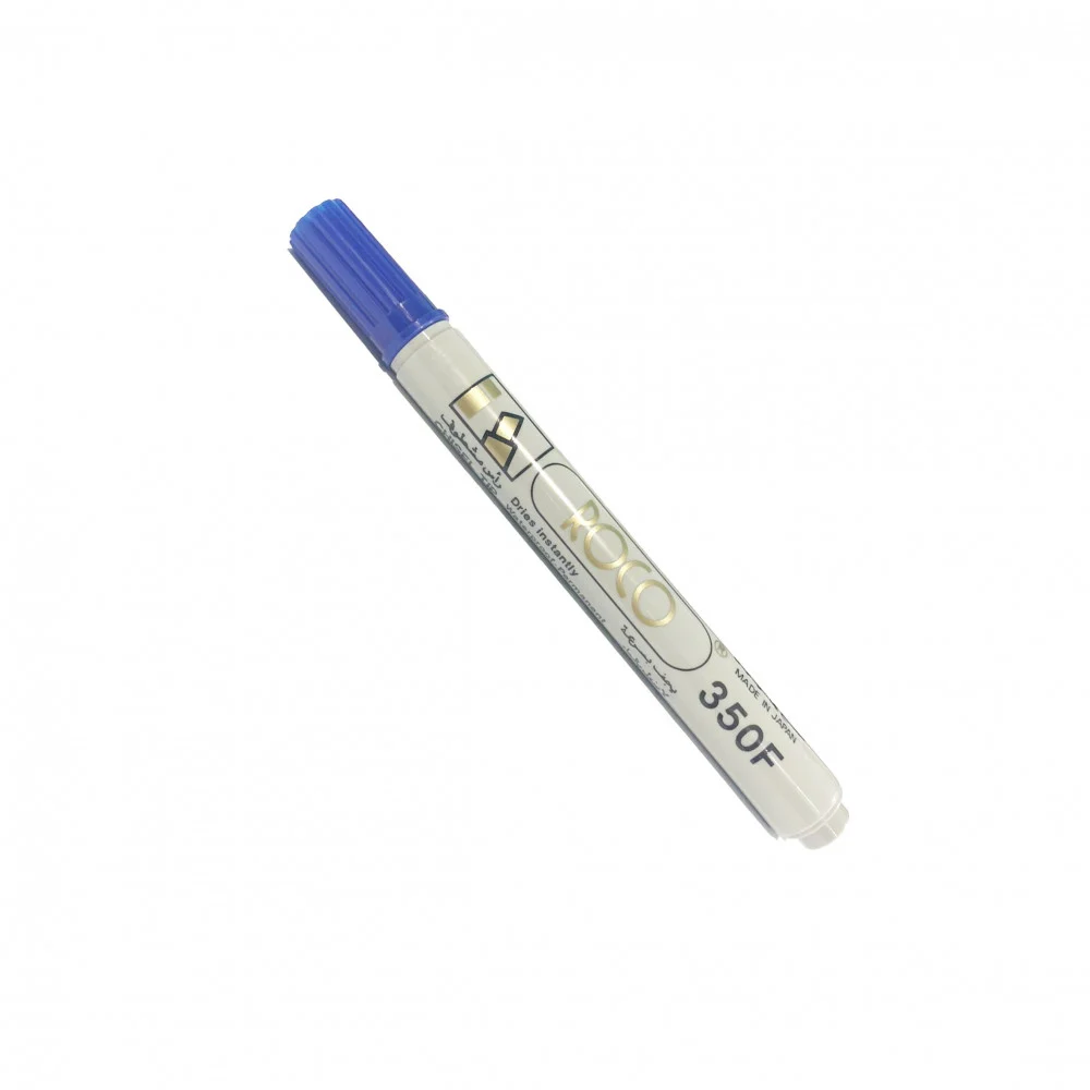 روكو ‎350 قلم ماركر ازرق مشطوف 