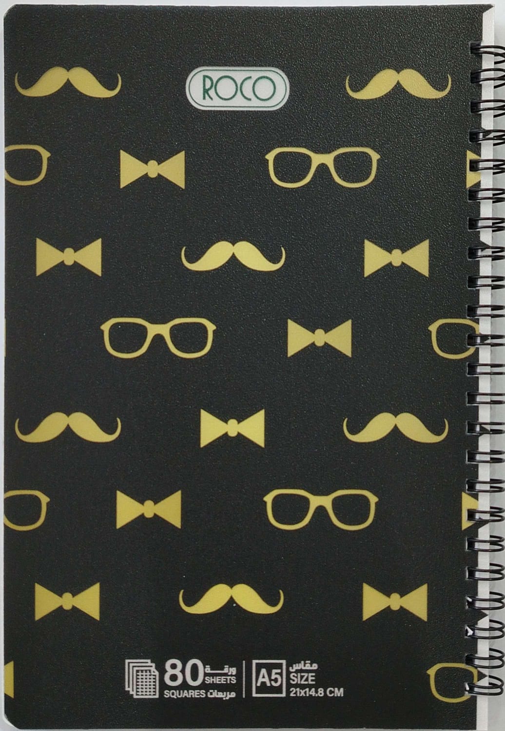 دفتر مدرسي عالي الجودة سلك روكو 80 مربعات 