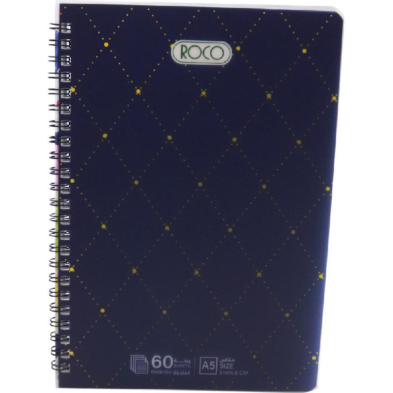 دفتر مدرسي عالي الجودة سلك روكو 60 إنجليزي 