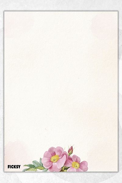 ورق بحث وملاحظات مقاس A4 بنمط الأزهار - 100ورقة