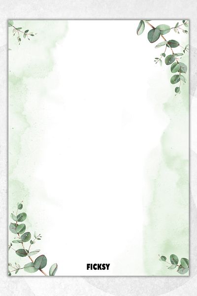 ورق بحث وملاحظات مقاس A4 بنمط الأزهار - 100ورقة