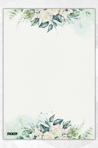 ورق بحث وملاحظات مقاس A4 بنمط الأزهار - 100ورقة