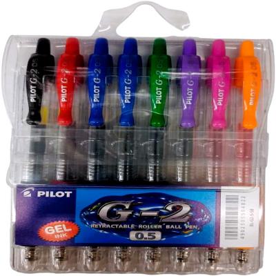 قلم جل بايلوت 0.5 ملم (مجموعة من 8)