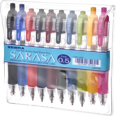 قلم جل ساراسا زيبرا 10 الوان 0.5