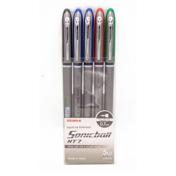 طقم اقلام خمسه لون سونيك NT7-0.7 ZEBRA