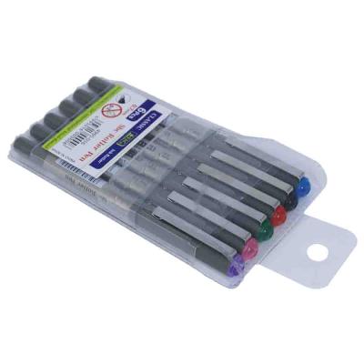 طقم أقلام سائل 6 الوان sbc