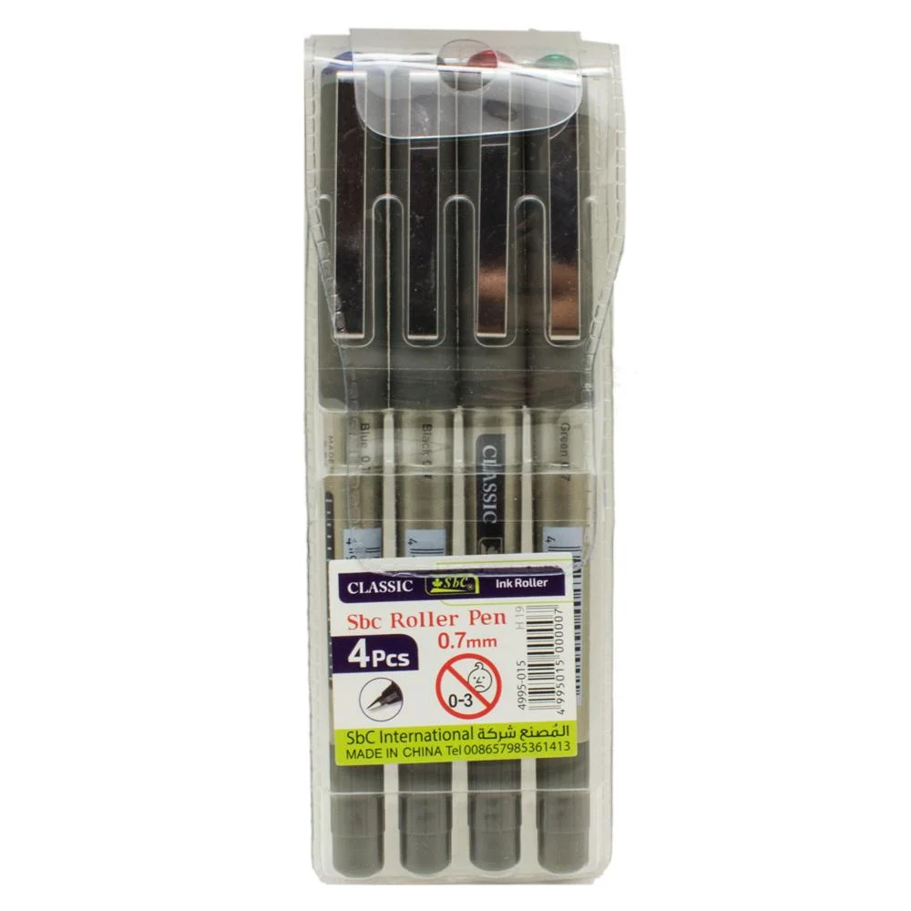 طقم أقلام سائل 4الوان sbc