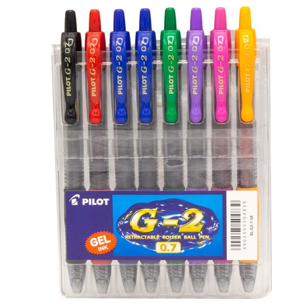 طقم اقلام ثمانيه لون بايلوت 0.7 BL-B2-7