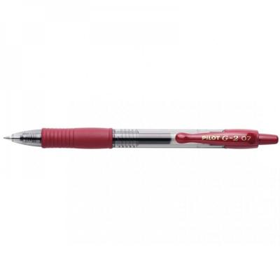 بايلوت قلم جل G2 ضغاط 0.5 مم أحمر غامق 