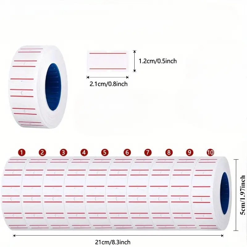 رول ماكينة تسعير بخط واحد 21*12 ملم ATLAS AS-PLS700LI-WE