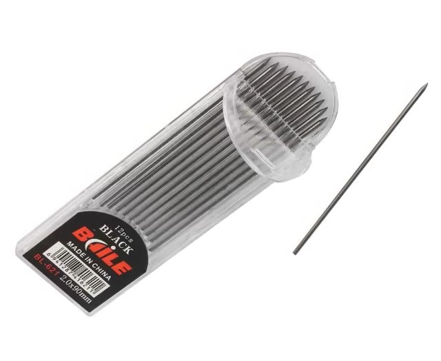 قلم رصاص ميكانيكي 2.0 مللي متر 2B أسود/ملون عبوة يؤدي الرسم الكتابة النشاط قلم رصاص الملء مكتب مدرسة القرطاسية 12 قطعة