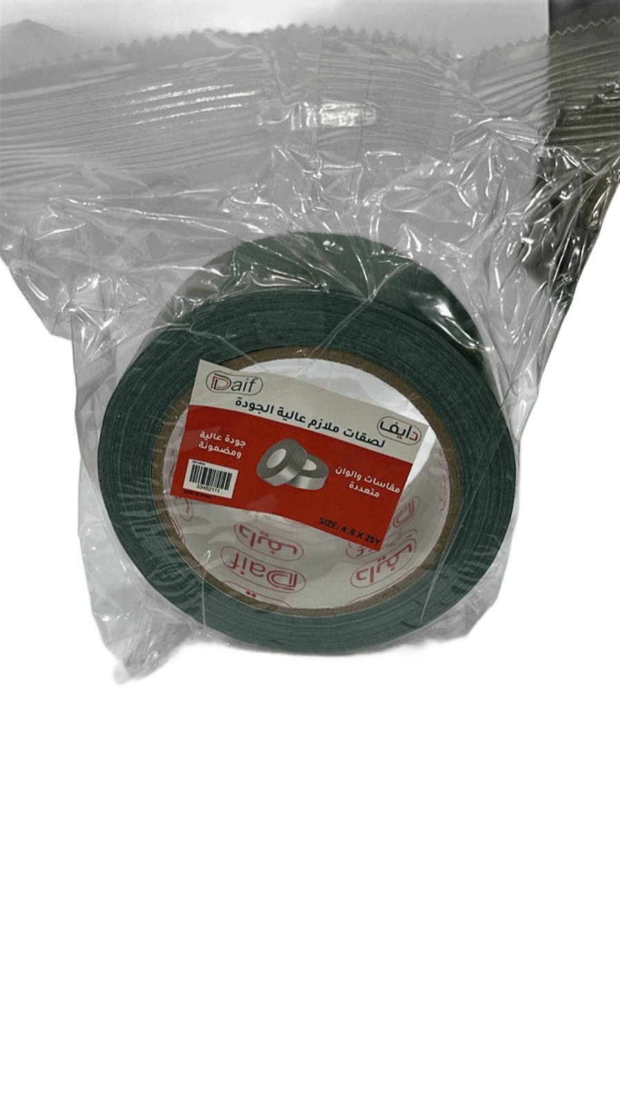 شطرطون DAIF مقاس 4.8*25 ياردة اخضر زيتوني 