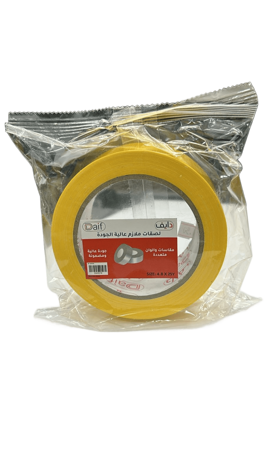 شطرطون DAIF مقاس 4.8*25 ياردة اصفر