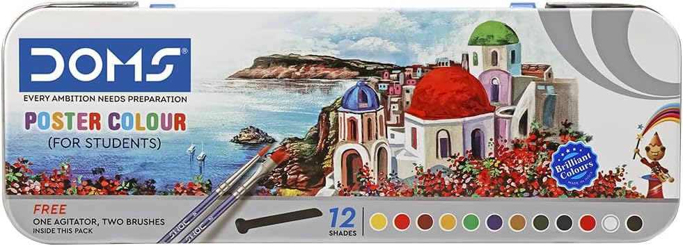 دومز طقم ألوان مكون من 12 قطعة متعدد الألوان