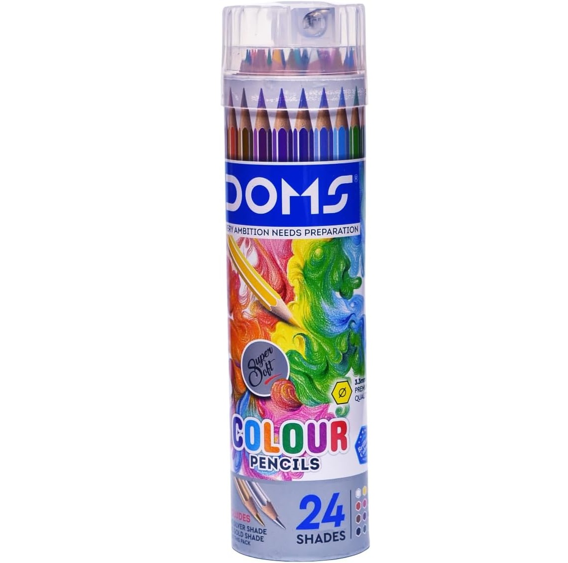  انقر لرؤية العرض الكامل دومز اقلام تلوين - علبة دائرية من القصدير 24 درجة لون