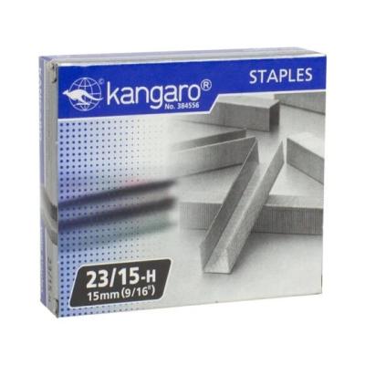 دبابيس للدباسة، 1000 دبوس من كانجارو 23/15 - فضي