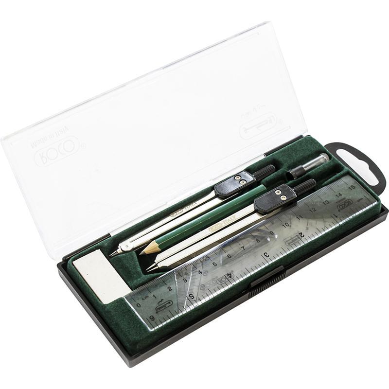 روكو 400# طقم أدوات هندسية فولاذ‎/‎بلاستيك9‎ أجزاء