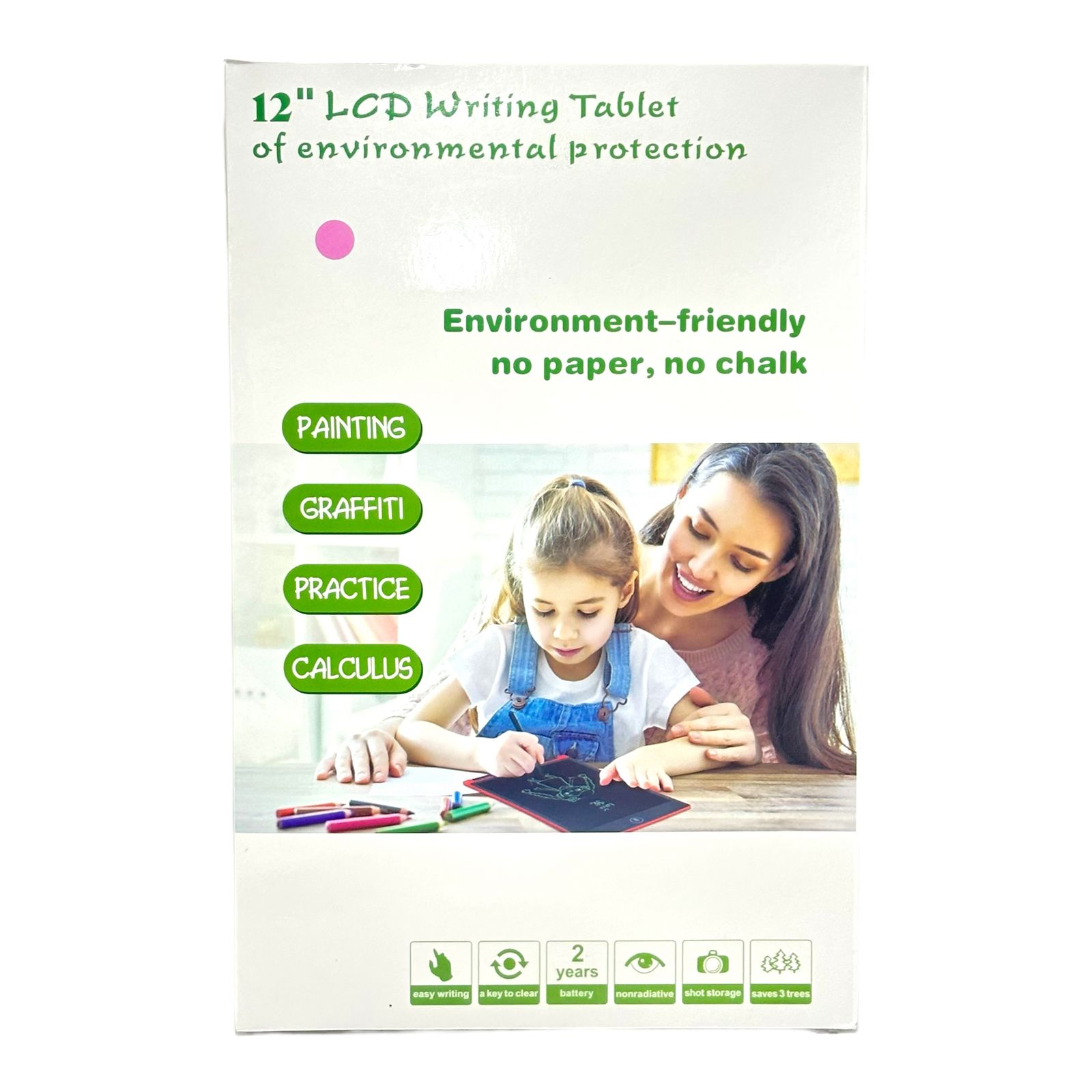 سبورة الكترونية لوح كتابة LCD مع قلم شاشة LCD قابلة للمس 12