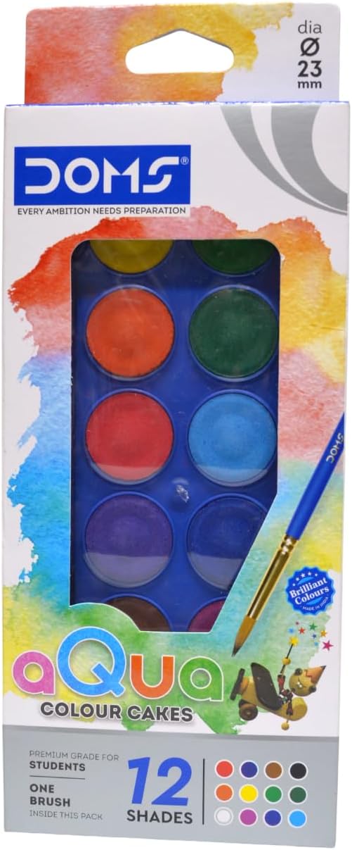 الوان مائية كعكات الوان دومز 7427 من 12 لون 