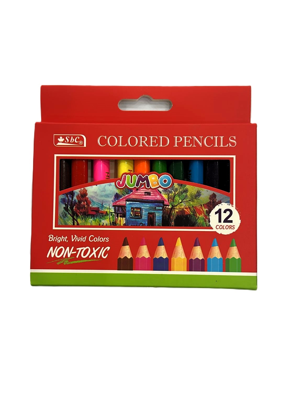 الوان خشبية قصير  12 لون شركة SBC  موديل5127-006