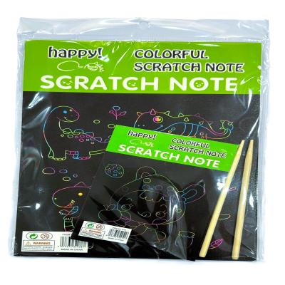 ورق رسم سحري  2 دفتر تلوين بالخدش للأطفال – Scratch Painting Note مع 2 قلم خاص 149705 CLASS