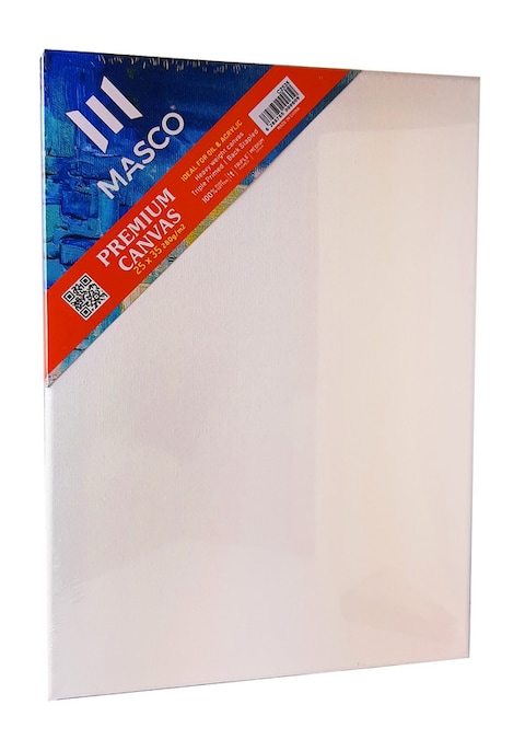 ماسكو لوحة فنية قماشية فاخرة مقاس 25x35 سم، أبيض