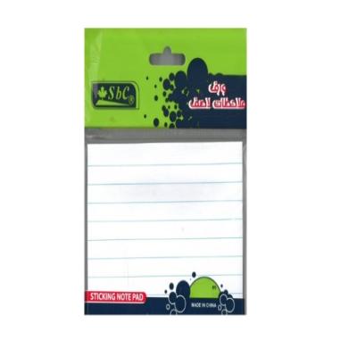 ورق ملاحظات لاصق ابيض مسطر 3*5  انش  SBC  رمز المنتج : 003-3845
