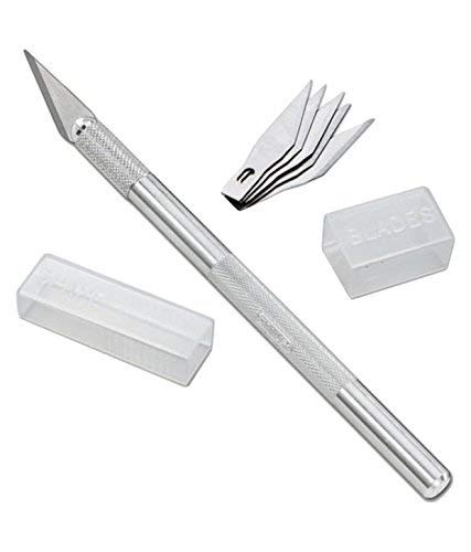  مشرط الحرف اليدوية النحت سكين النقش أداة مع 6 شفرات نحت الخشب