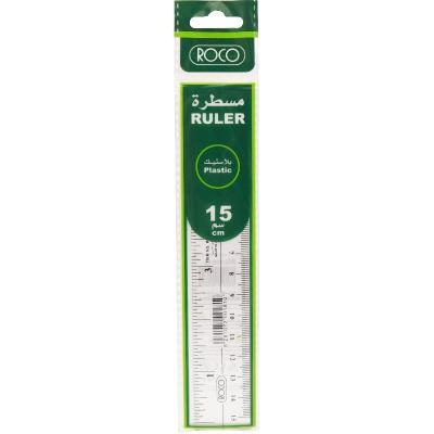 روكو مسطرة حافة مشطوفة15‎ cmبلاستيك 10815