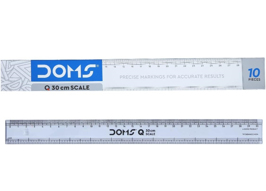 مسطرة شفافة من سلسلة كيو سيريز من دومز، 30 سم  3463