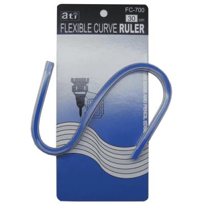 مسطرة 40 سم منحنية ATI  مرنة طراز FC-700 R -أزرق