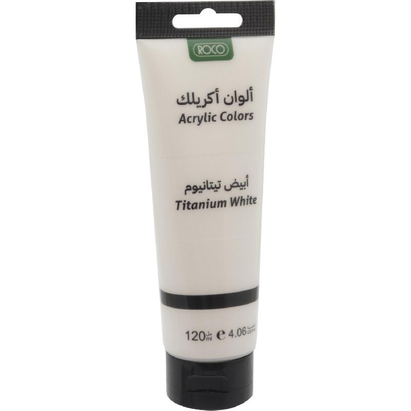 روكو أكريليك ألوان رسم تيتانيوم أبيض120.00 مل رقم المصنع	1012120TWH