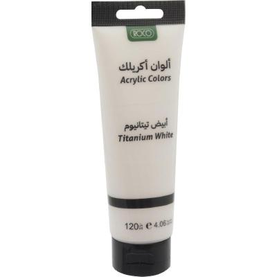 روكو أكريليك ألوان رسم تيتانيوم أبيض120.00 مل رقم المصنع	1012120TWH