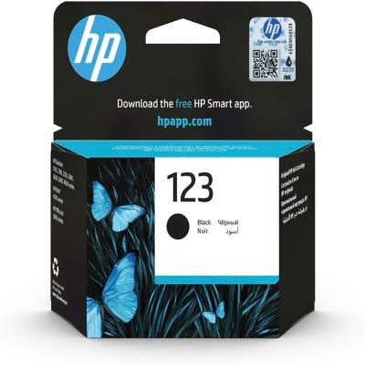 خرطوشة طباعة حبرية HP 123‏ أصلية سوداء - F6V17AE