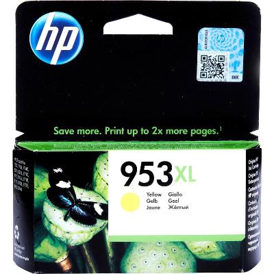 اتش بي 953 اكس ال عبوة حبر hp  سائل أصفر F6U18AE