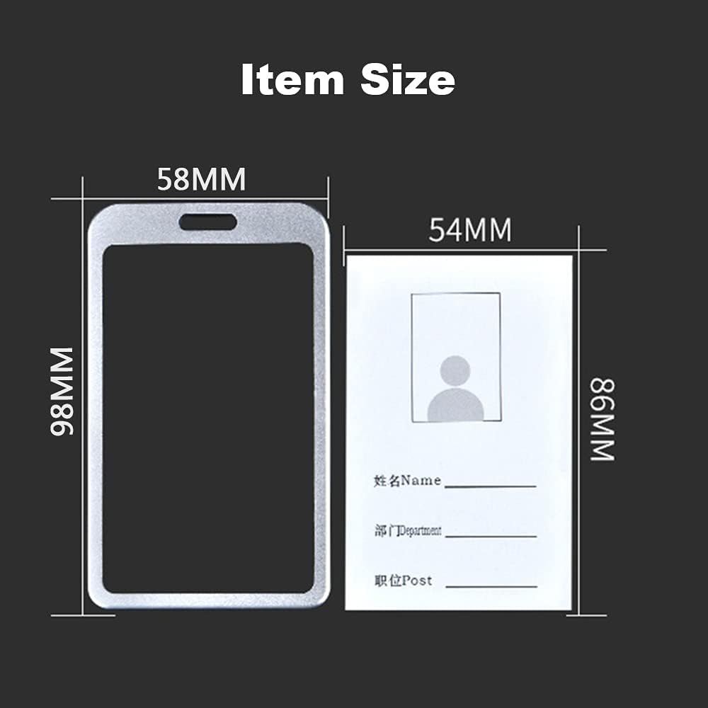  حامل بطاقة علاقي طولي جهتين   معدن ألمنيوم ، مثالي 