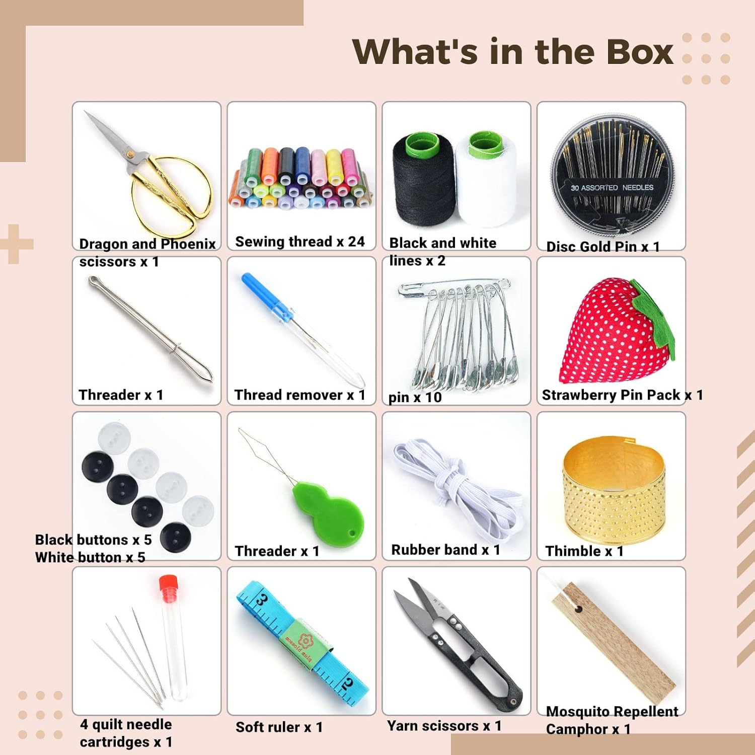 مجموعة أدوات الخياطة من لينو leeno رقم 6024