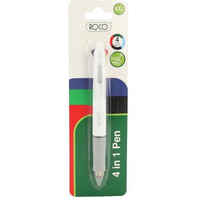 روكو قلم حبر جل أبيض لون الحبر0‎.7‎ MMرأس حبر كروية رقم : SHABP803R4WHT